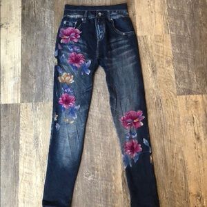 Jean leggings. New
